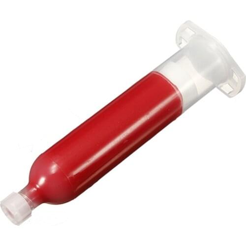 1pc SMD SMT BGA IC Stencil Paste Dispenser Red Glue PCB Reflow Masking 30ml/40g