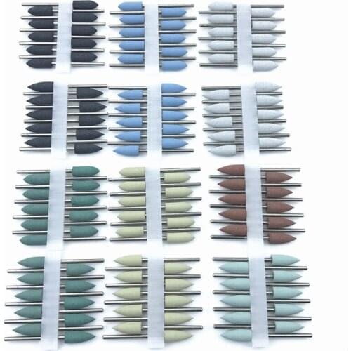 10pcs Dental Resin burs silicone Rubber polishers Teeth Whitening Dentist Equipment 2.35mm