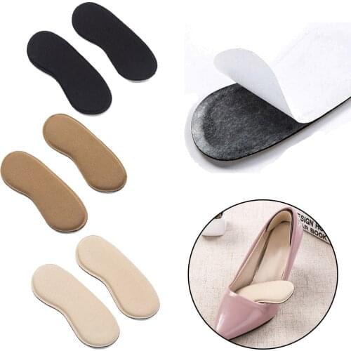 2 Pair Fashion Heel Grips Insoles Comfortable Suede Shoe Boot Pad Insoles Increase Shoe Boot Pad Foot Protector Liners Shoepad