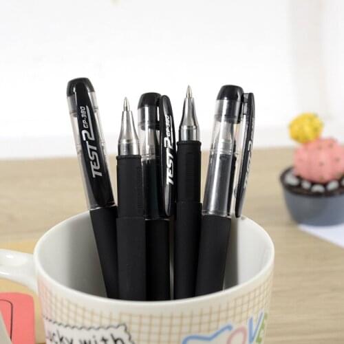 30 Pcs Office Stationery Student Writing Black Gel Pen Factory Direct Escolar Material Escolar Stationery
