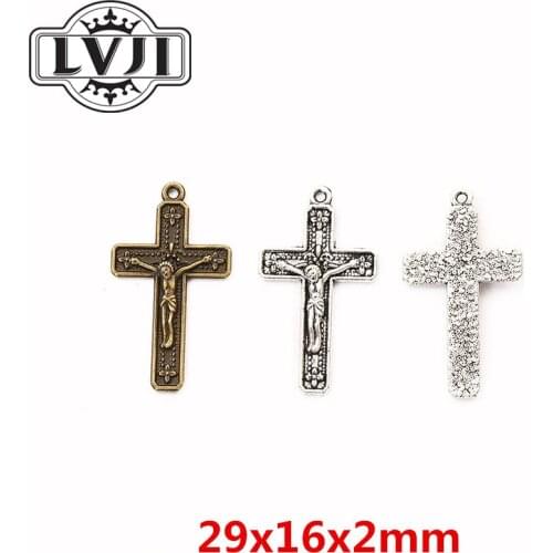 40pcs cross pendant charm DIY fashion bracelet necklace jewelry accessories 5944