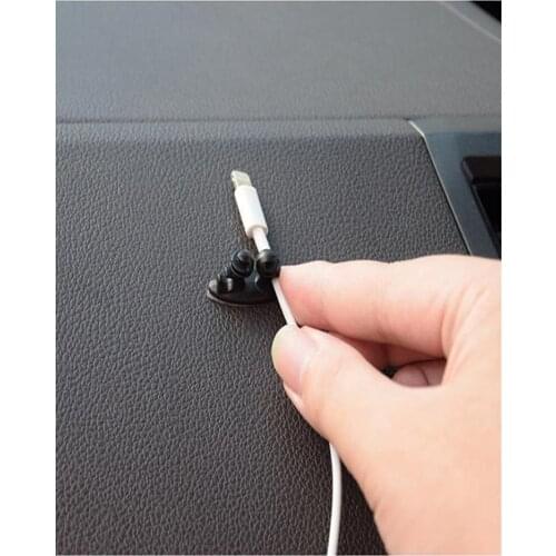 Car Cable Organizer Clips Silicone Stickers For Honda Civic 9 CR-V 4 3 Element 2 HR-V 2 Jazz 3 MDX Pilot 2 WR-V UR-V