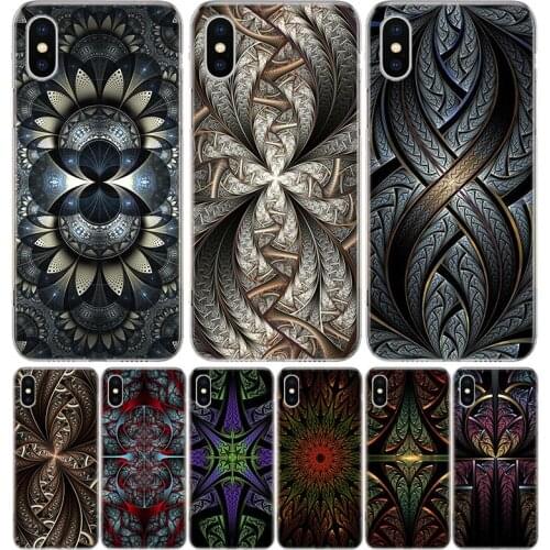 Black Flower Dark Technology Cover Phone Case For Iphone 11 12 Mini Pro 7 6 X 8 6S Plus XS MAX + XR 5S SE 10 9 Art TPU Coque Cap