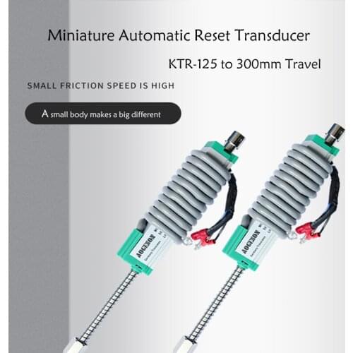 KTR 125-300mm Automatic Reset Travel Linear Displacement Sensor Electronic Ruler Miniature Spring Displacement Transducer
