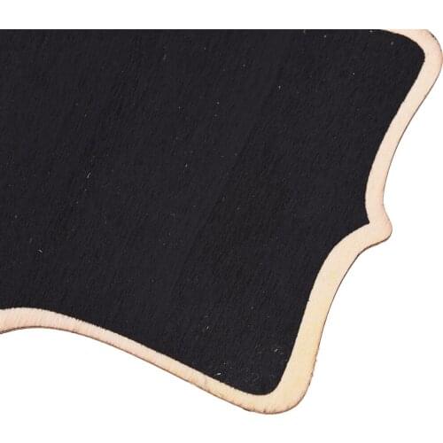 12*16*0.25cm wooden wall-mount Black board with rope/Wood Blackboard memo/Message board
