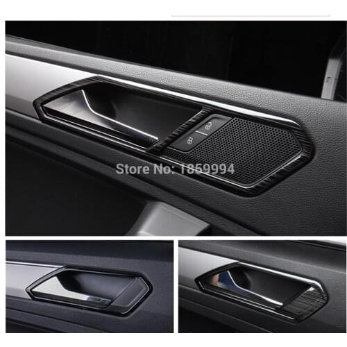 For 2017-2021 VW Tiguan mk2 CHROME INNER DOOR HANDLE COVER BEZEL GARNISH TRIM INSIDE FRAME BOWL CATCH matte