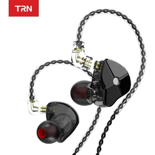Hybrid In Ear Earphone HIFI DJ Monitor Running Sport Earphone TRN ST1 1DD 1BA Earplug Headset With QDC Cable TRN V90 BA15 TA1