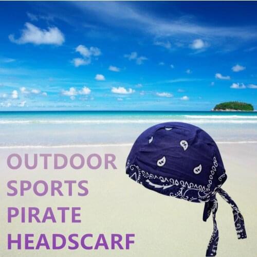 Party Hat Headscarf European American Outdoor Sports Pirate Hat Cotton Printed Single Cashew Multi-Color Hip-Hop Headscarf