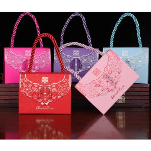 The magpies and joyful wedding candy box box wedding wedding gift bag portable carton box of candy