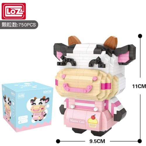 LOZ new zodiac cow microparticle particles brick cartoon children puzzle pieced in building blocks trend toys toys for kids