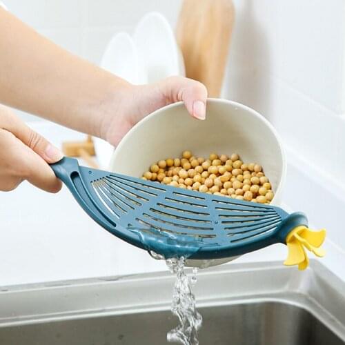 Multi-function Rice Cleaning Drainer Rice Wash Drain Board Colanders Kitchen Accessories For Vegetable Noodle Bean