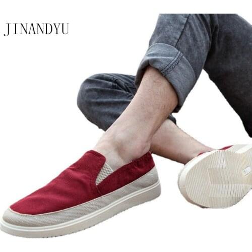 Men Sneakers New Summer Loafers Breathable Canvas Shoes High Quality Casual Footwear Fashion Light Male Walking Shoes Flats