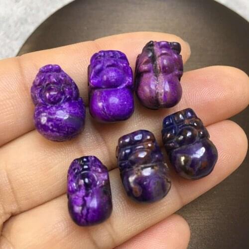 Natural Purple Sugilite Ornaments China Fengshui Quartz Crystal Pi Xiu Jewelry Wealth Lucky Figurine Crafts Home decoration