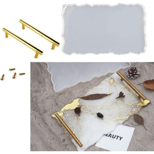 Irregular Big Plate Resin Mold Oversized Fruit Disc Tray Resin Mold Transparent Flexible Silicone Molds Art Crafts Tools