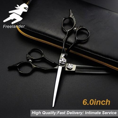 "Hair Scissors 440C Hairdressing Scissors Thinning Shears Hairdresser Hair Cutting Scissor Set Japan 6 Inch Green Model Number"