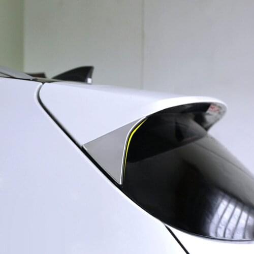 Free Shipping Chromed ABS Plastic 2PCS Rear QUARTER WINDOW Frame Trim For Kia Sportage KX5 2016 2017