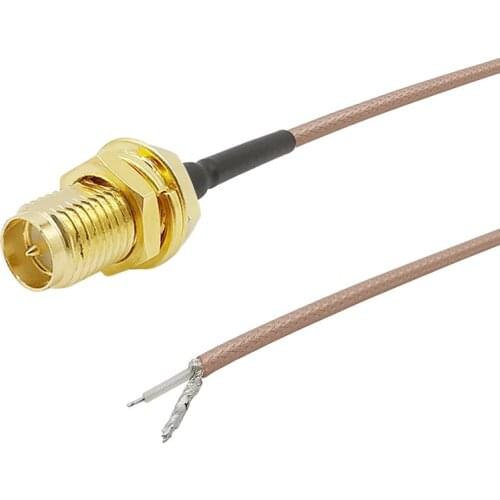 RP SMA Female Socket to PCB Tin Solder RG316 Coaxial Cable Pigtail Wire Connector Adapter for WIFI Wireless Router GPS GPRS