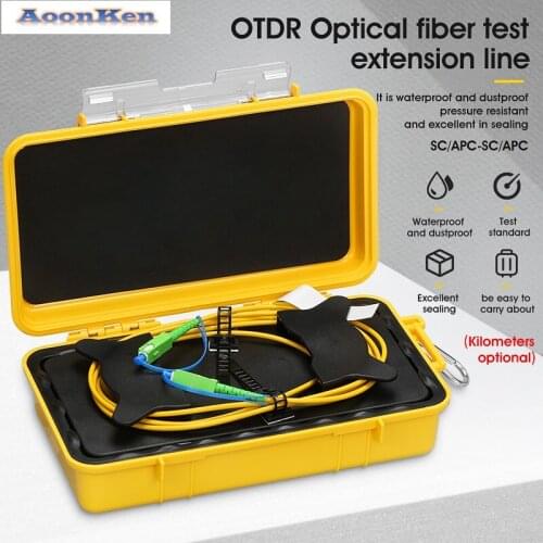 SC/APC-SC/APC OTDR Dead Zone Eliminator Fiber Rings 500M Fiber Optic OTDR Launch Cable Box 1Km 2Km SM 1310/1550nm
