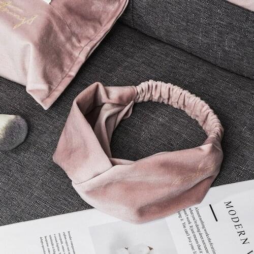 Washing Hair Band Female Makeup Head With Headband Mask Wash Hair Band With Nordic Headscarf Headband Velvet Hair Accessories
