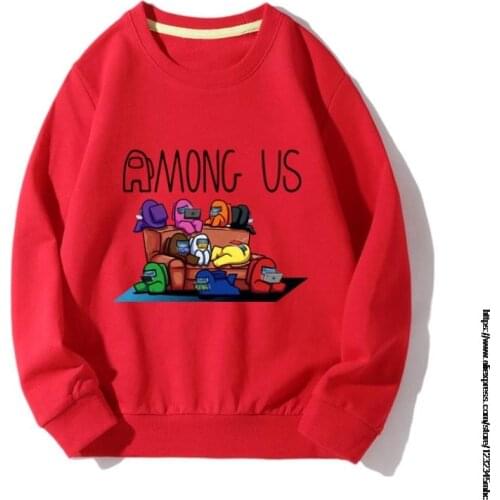 Among Us Sweatshirt for Children Baby Girls Clothes Autumn Sweater Shirts Long Sleeve Cotton Shirt Children Tops