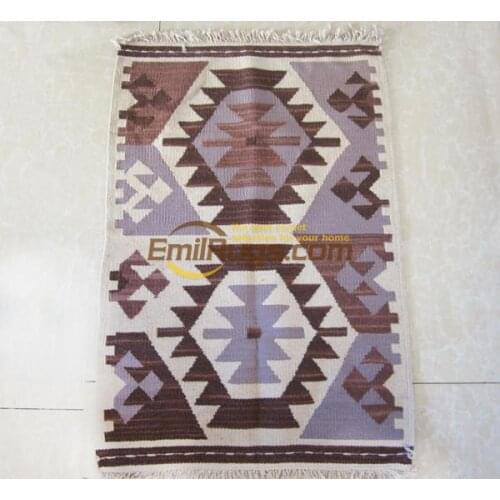 KILIM hand-woven wool carpet geometric American country national wind mat door mat wind in Pakistan gc149-3