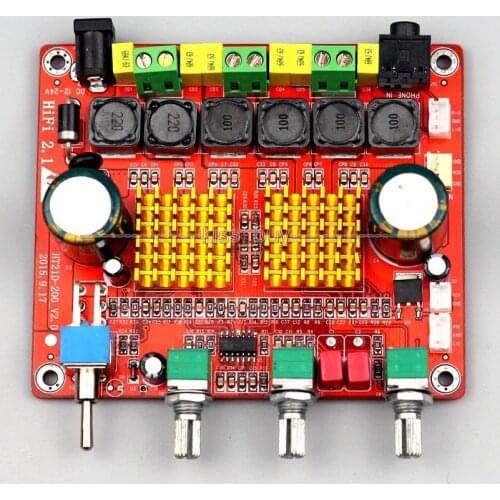 TPA3116D2 2.1 CH Class D 100W+50Wx2 HIFI Digital Subwoofer Amplifier Board
