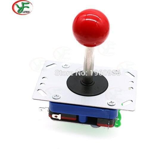 ZIPPY Classic 2/ 4 / 8 Way Arcade Game Joystick Replacement Newest Round Red Ball Handle Android Game Accessories