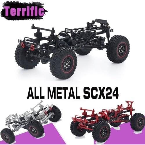 1/24 RC Crawler CNC Anodized All Metal Chassis Assembled for Axial SCX24 AXI90081 Deadbolt AXI00001 1967 Chevrolet C10 Upgrade