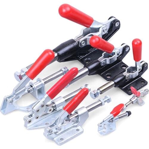 1Pcs Galvanized iron Adjustable Toggle Latch Push-pull Machine table Quick clip Home Tool box Compaction Fitting Toggle Latch