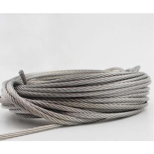 2.5MM Stainless Steel Wire Rope 304 Soft High-quality 7*19 Rope 50M