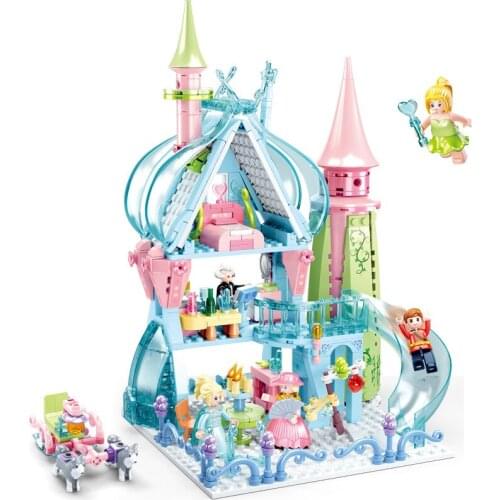 Friends Series Ice Snow Princess Castle Model Bricks Building Blocks Toys for Children Girls Kids Gifts 447Pcs