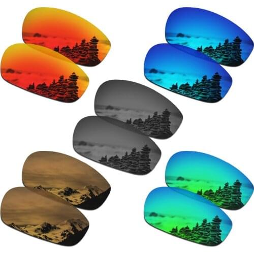 SmartVLT 5 Pairs Polarized Sunglasses Replacement Lenses for Oakley Split Jacket - 5 Colors
