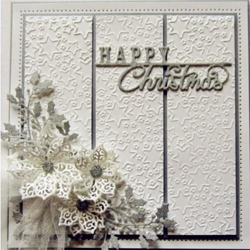 Letters Happy Christmas greeting Metal Cutting Dies Stencils For Card Making Decorative Embossing Suit Paper Cards Stamp DIY