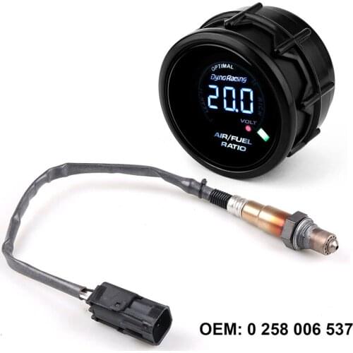 2'' 52mm Digital Air Fuel Ratio Gauge Narrowband O2 Oxygen Sensor For Lada Niva Samara Kalina Priora UAZ OEM:0258006537