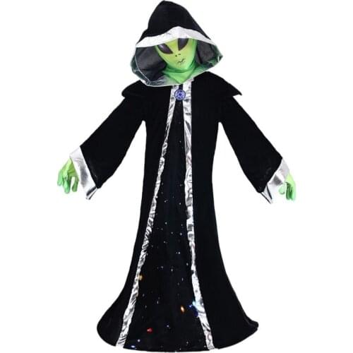 Childrens full set of carnival dress up alien lord costume role-playing childrens travel uniform Christmas Halloween costume