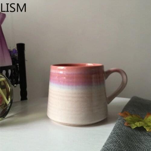 Nordic Ceramic Coffee Mugs Creative Mug Simple Household Kiln Changed Into Hand-made Water Cup Large Capacity Ceramic Cup