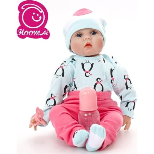 22" Doll Reborn Toys For Boys Girls Gift Cloth Body Reborn Babies Bebe Real Alive Reborn Bonecas Brinquedo