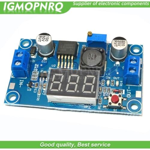 1PCS LM2596 LM2596S power module + LED Voltmeter DC-DC adjustable step-down power supply module with digital display