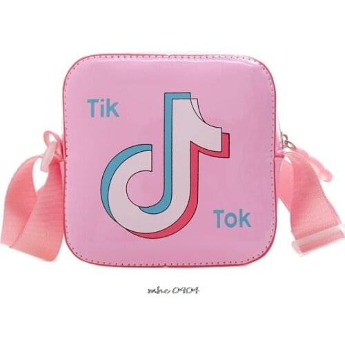 Tik Tok New childrens messenger bag Square parent-child toddler shoulder bag Tik Tok boys and girls cartoon messenger baby bag