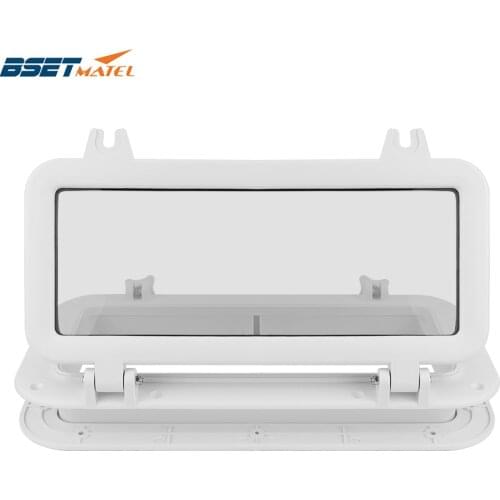 Marine Boat Yacht RV Porthole ABS Plastic Rectangular Hatches Port Lights Replacement Waterproof Windows Port Hole Portlight