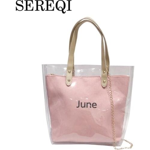 Женские прозрачные сумки Sereqi China At AliExpress