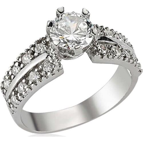 Tevuli 925 Sterling Silver Solitaire Womens Ring