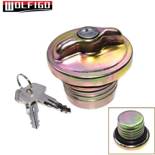 WOLFIGO New For VW BUG GHIA SUPER BEETLE Karmann Ghia Locking Gas Cap 321201551H,113201551H