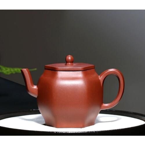 Yixing famous TaoJianChun TaoYuan 】 all hand ores are recommended with purple clay teapot six-party 200 cc
