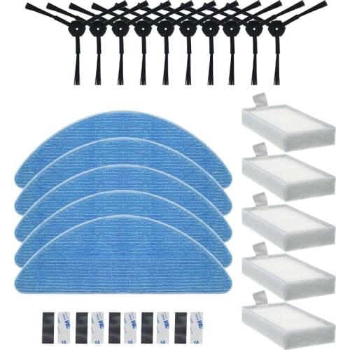 Side Brush Primary Dust filter Hepa Filter Mop pad for chuwi ilife v5 v5s V3 V3s v5 pro V50 V55 x5 robot vacuum cleaner parts