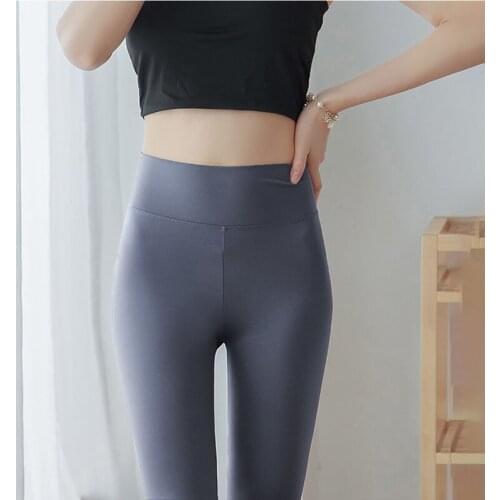 New Autumn Winter Women Gym Jogging Leggings High Resilience Crotchless Ladies Bottoms Pants Fashion Warm Fitness Yoga Leggings