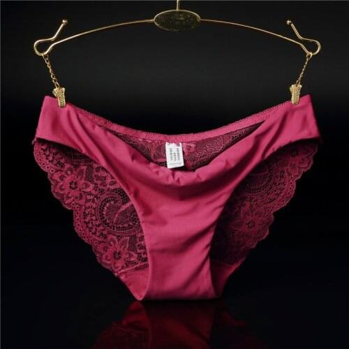 2019 Sexy Women Seamless Female Fashion Underwear Lace G-String Panties Womens Cotton Briefs Sexy Lingerie