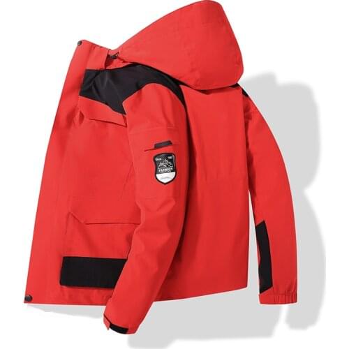 2020 Outdoor Men Women Winter 3in1 Detach Waterproof Coat Hoody Bomber Jacket Cargo Hip Hop Windbreaker Coats Korean Fashion 8XL