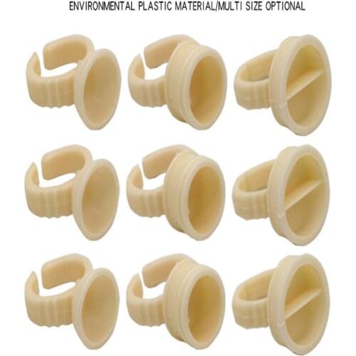 3 sizes of disposable 100pcs silicone tattoo water ring for eyebrow permanent makeup tattoo ink holder tattoo accessories