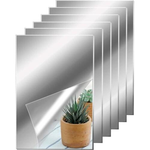 Acrylic Mirrors Sheets Wedding Cake Decoration Originality Paste Frameless Splicing Combination Wall Mirror Tiles 2mm thick